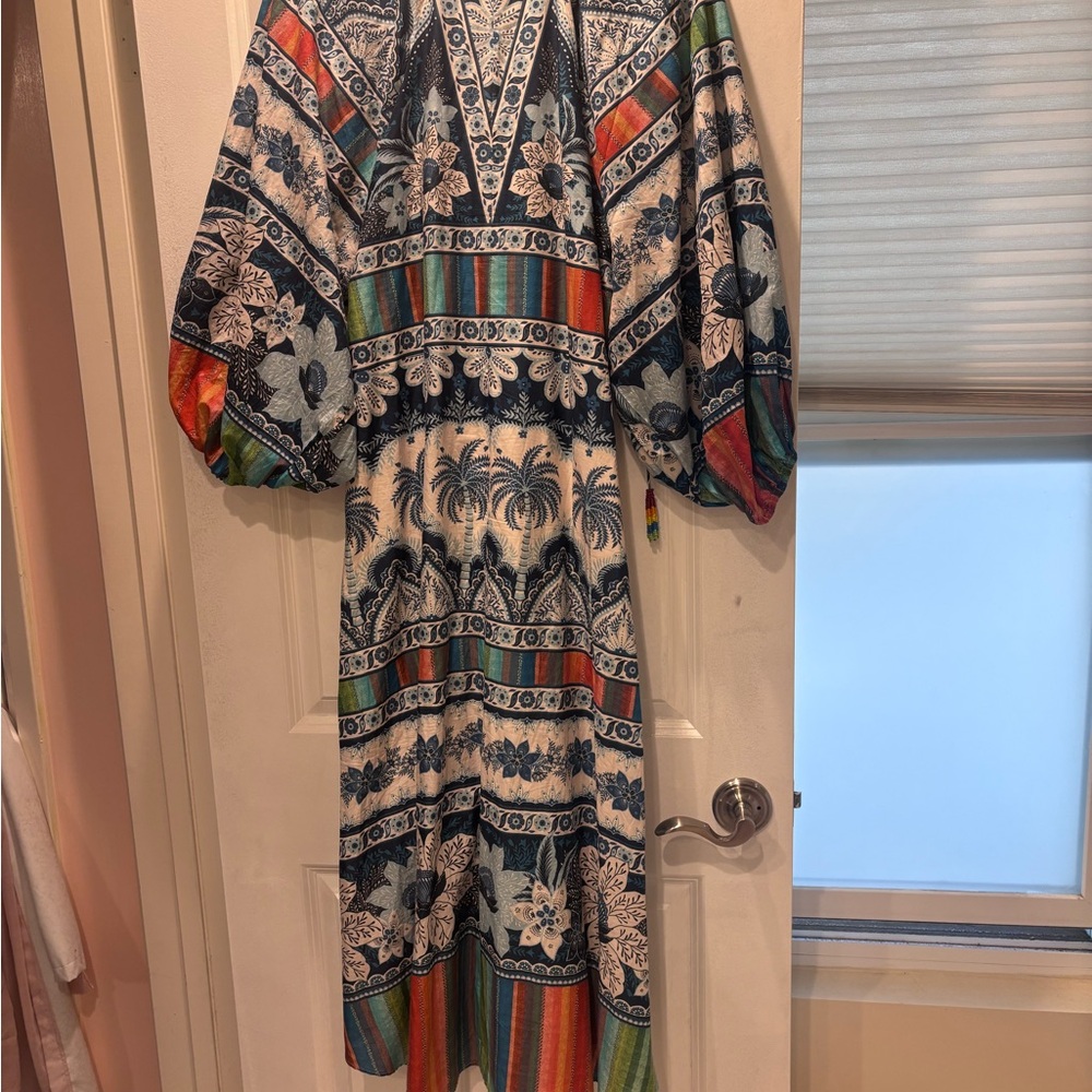 Farm Rio Multicolor Floral Dress NWT medium - Picture 5 of 8